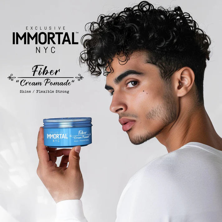 IMMORTAL NYC HAIR WAX FIBER CREAM POMADE 150ML