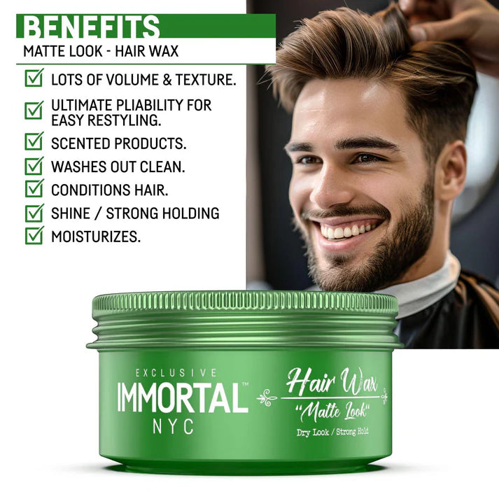 IMMORTAL NYC HAIR WAX MATTE LOOK 150ML
