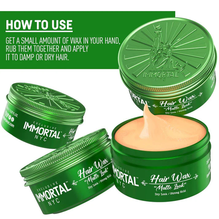 IMMORTAL NYC HAIR WAX MATTE LOOK 150ML