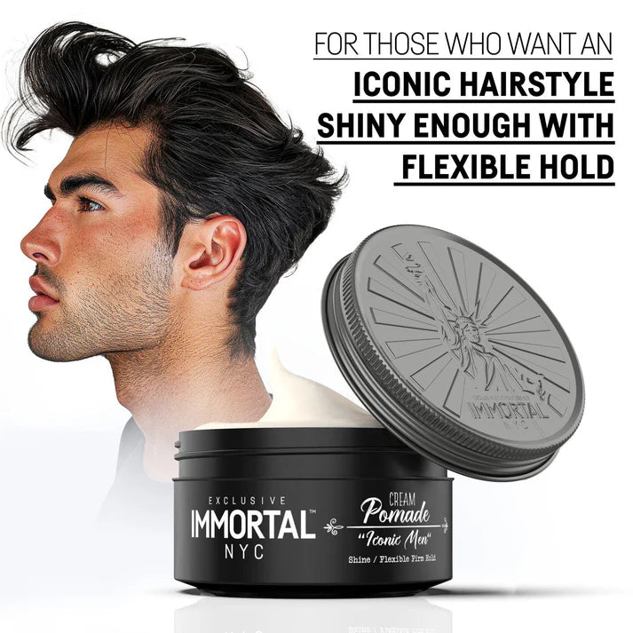 IMMORTAL NYC HAIR WAX CREAM POMADE ICONIC MEN 150ML