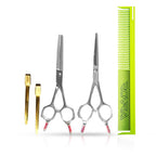 ROVRA Barber Scissors Set for Students with Comb & Case