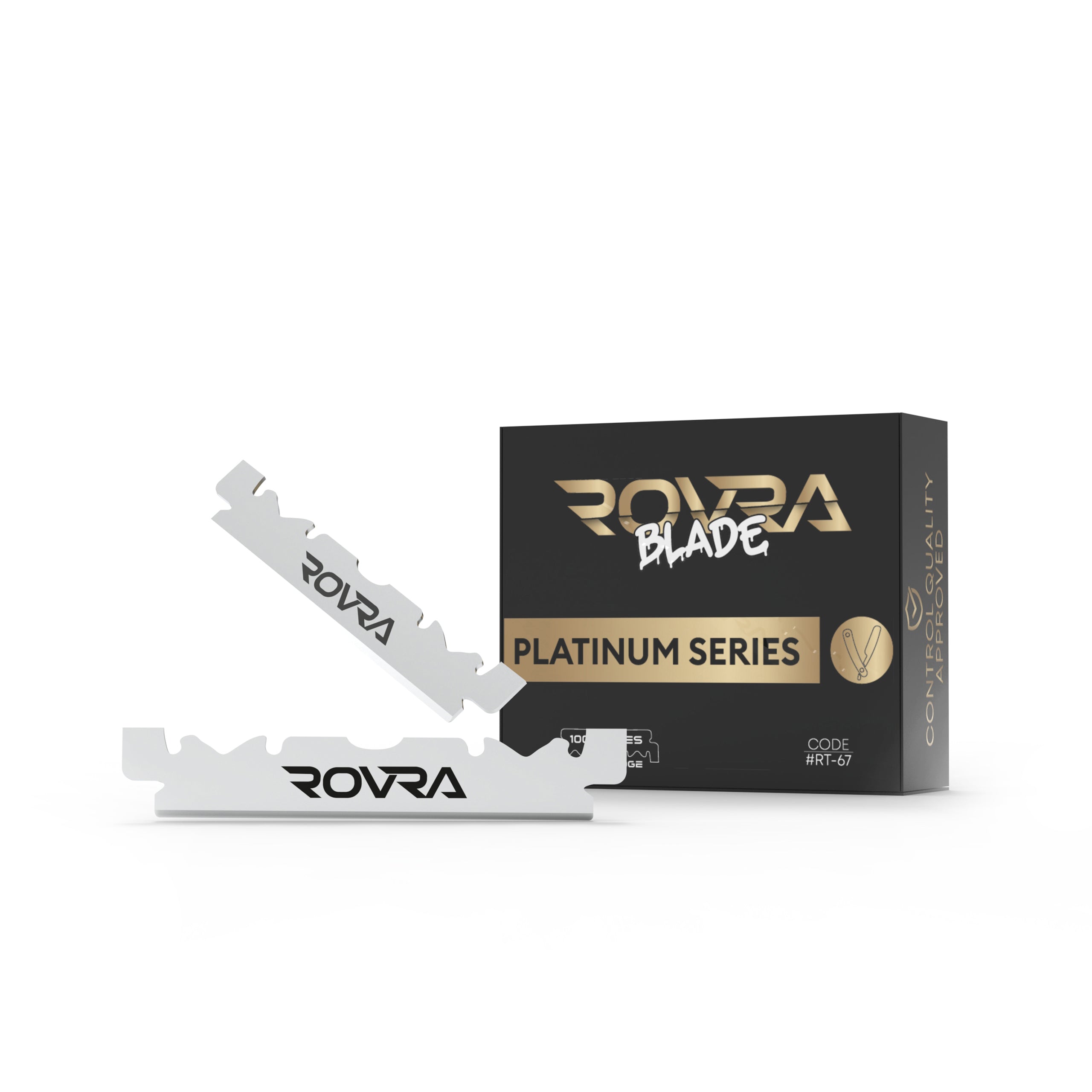 ROVRA Platinum Razor Blades For Barbers - Durable & Precise