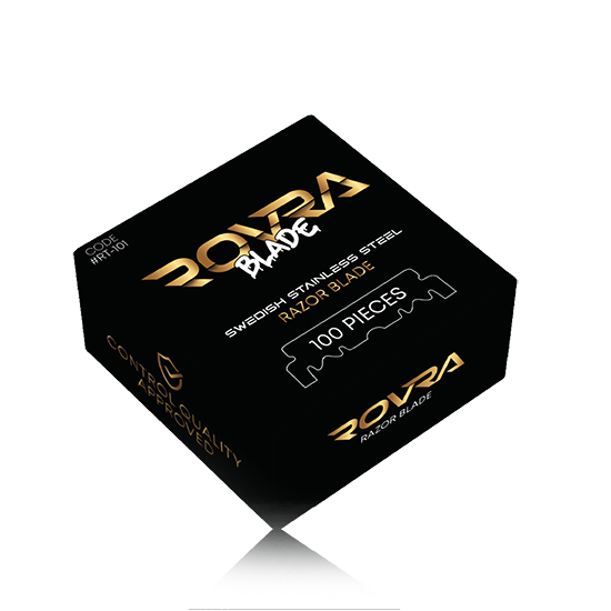 ROVRA Swedish Stainless Steel Razor Blades - 100 Pack